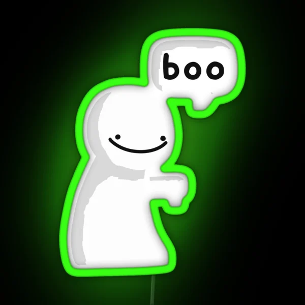 Smile Boo Blob RGB Neon Sign