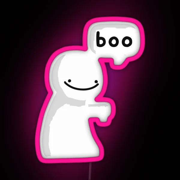 Smile Boo Blob RGB Neon Sign