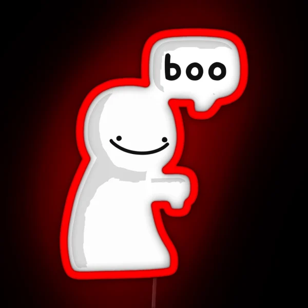 Smile Boo Blob RGB Neon Sign