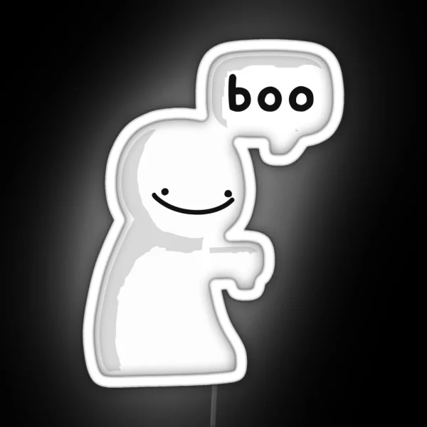 Smile Boo Blob RGB Neon Sign
