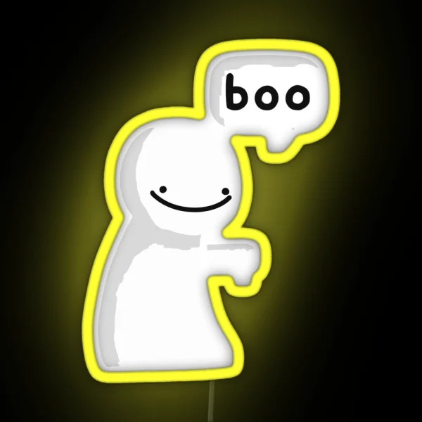 Smile Boo Blob RGB Neon Sign