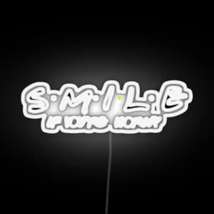 Smile If You Are Horny Cool Motorcycle Or Funny Bumper Or Helmet Led And Bikers Gifts RGB Neon Sign