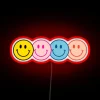 Welcome to Happiness Home with Bright and Vibrant Neon Lights