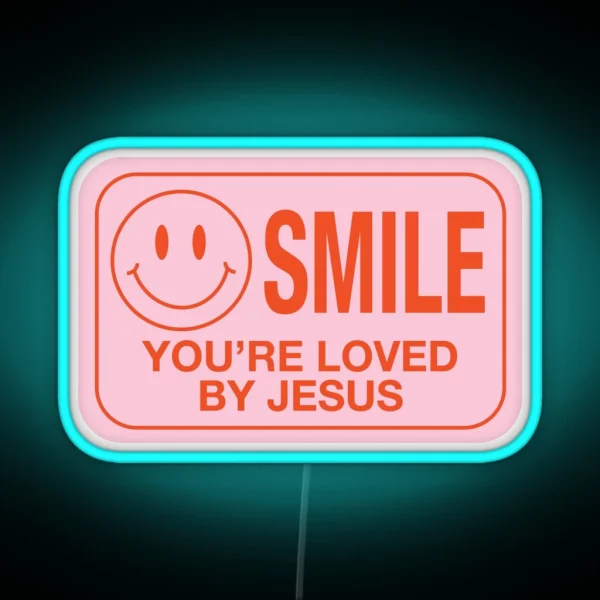 Smile You Re Loved RGB Neon Sign