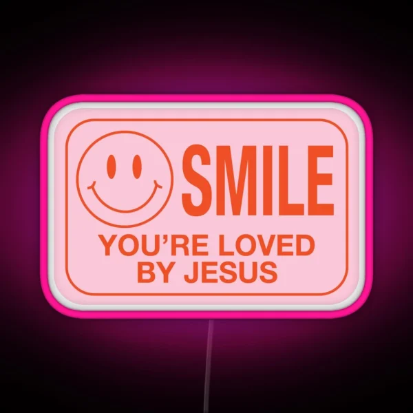 Smile You Re Loved RGB Neon Sign