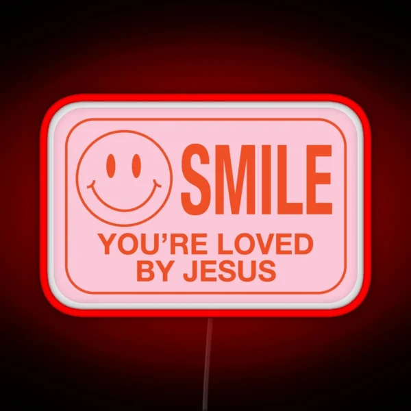 Smile You Re Loved RGB Neon Sign