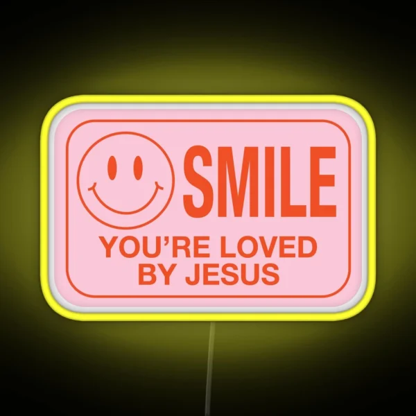 Smile You Re Loved RGB Neon Sign