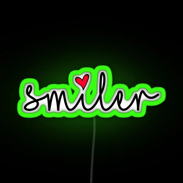 Smiler RGB Neon Sign