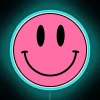 Vintage Smile Face Neon Sign with Color Changing RGB Technology