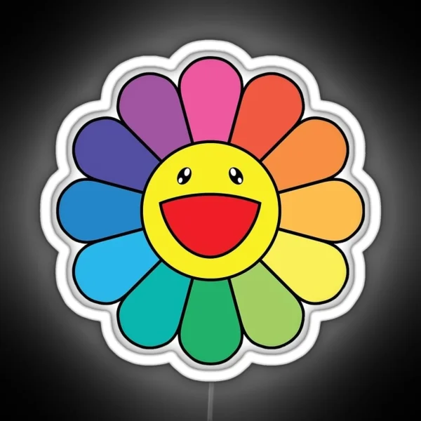 Smiling Flower RGB Neon Sign