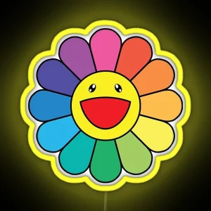 Smiling Flower RGB Neon Sign