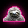 RGB Color-Changing Smile Face Sloth Neon Wall Decor Sign Artwork