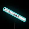 Vibrant RGB neon smoke effect lighted wall decoration art sign
