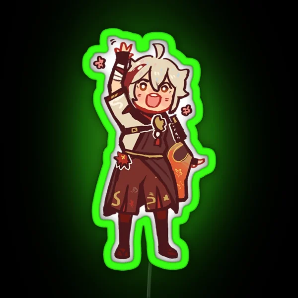 Smol Kazuha Led RGB Neon Sign