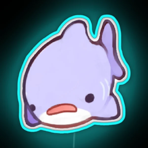 Smol Shark RGB Neon Sign