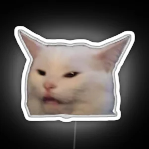 Smudge The Cat Meme RGB Neon Sign