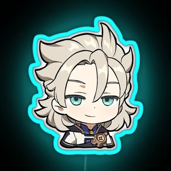 Smug Albedo Smirk RGB Neon Sign