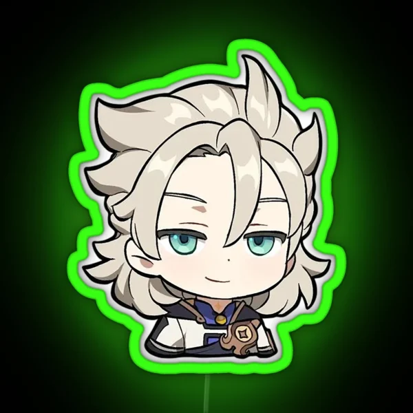 Smug Albedo Smirk RGB Neon Sign