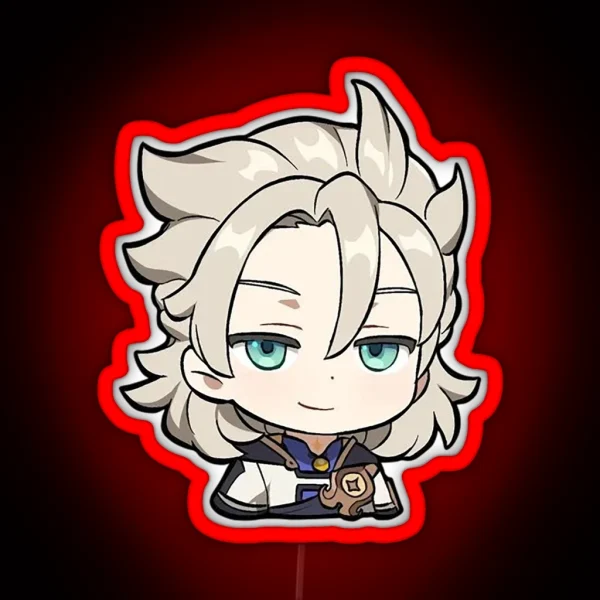 Smug Albedo Smirk RGB Neon Sign