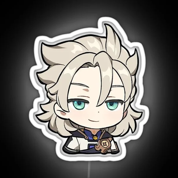 Smug Albedo Smirk RGB Neon Sign