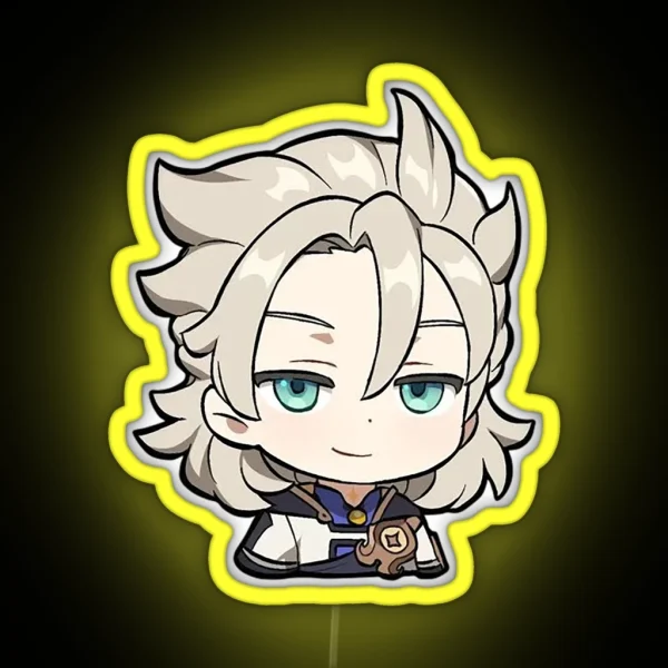 Smug Albedo Smirk RGB Neon Sign