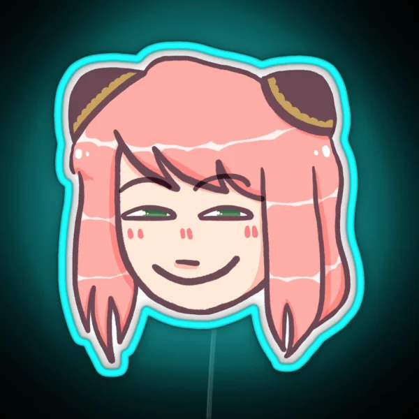 Smug Anya RGB Neon Sign