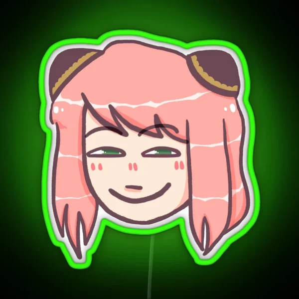 Smug Anya RGB Neon Sign