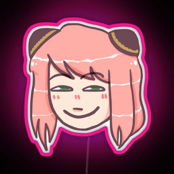 Smug Anya RGB Neon Sign
