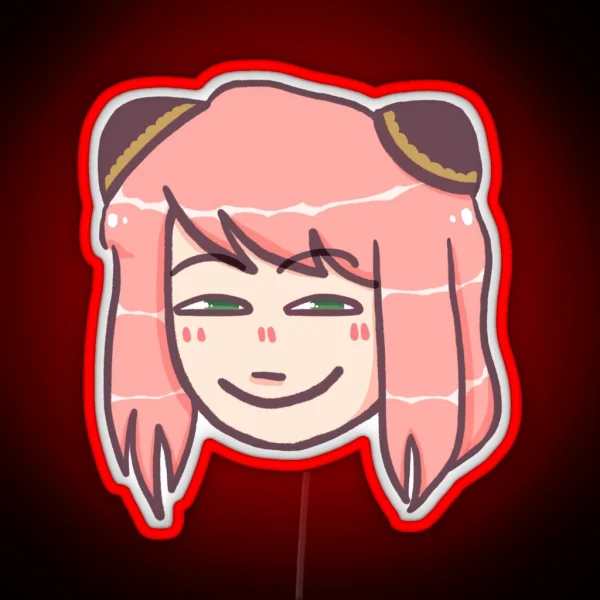 Smug Anya RGB Neon Sign