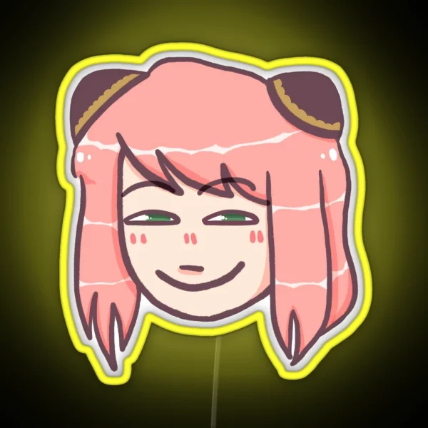 Smug Anya RGB Neon Sign