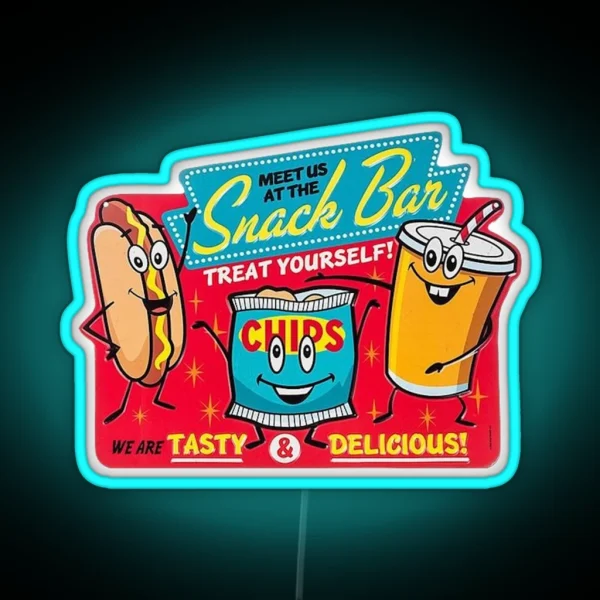 Snack Bar RGB Neon Sign