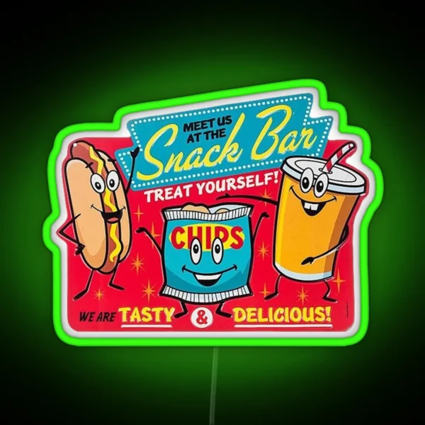 Snack Bar RGB Neon Sign