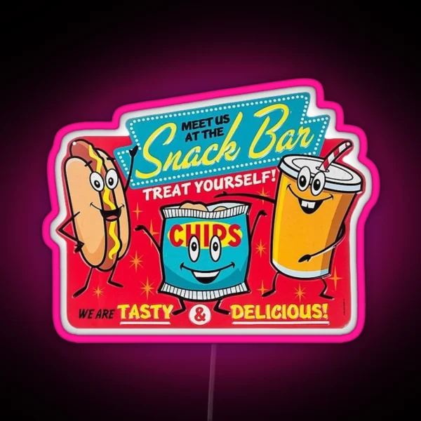 Snack Bar RGB Neon Sign