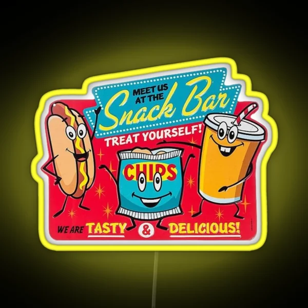 Snack Bar RGB Neon Sign