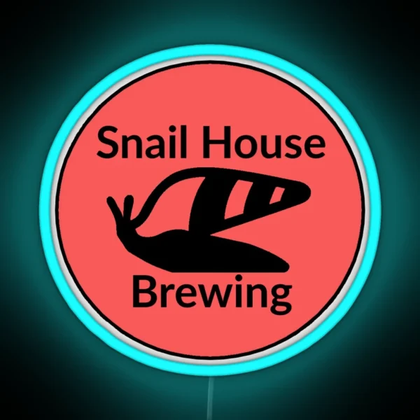 Snail House Brewing Logo RGB Neon Sign