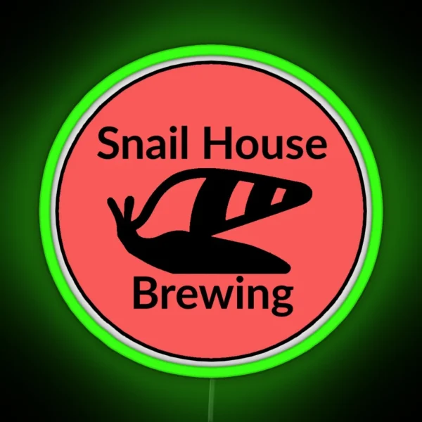 Snail House Brewing Logo RGB Neon Sign