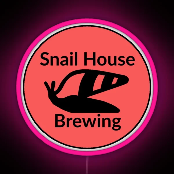 Snail House Brewing Logo RGB Neon Sign