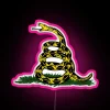 Rugged Outdoor RGB LED Sign Featuring Classic Warning 'Snake Don't' Message