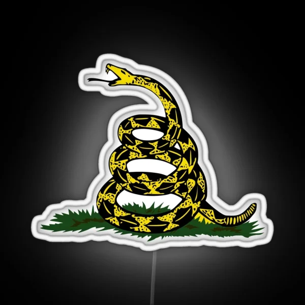 Snake Dont Tread On Me RGB Neon Sign