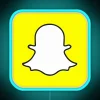 RGB Neon Sign with Snapchat App Icon Design Artwork