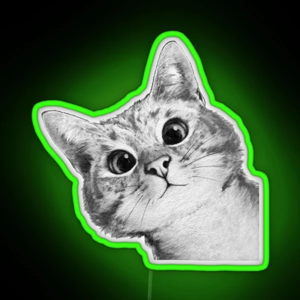 Sneaky Cat RGB Neon Sign