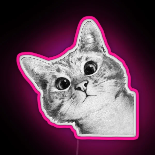 Sneaky Cat RGB Neon Sign