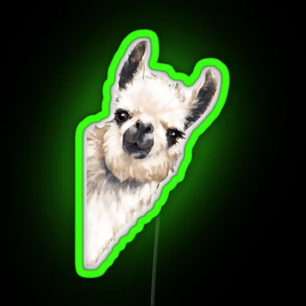 Sneaky Llama RGB Neon Sign