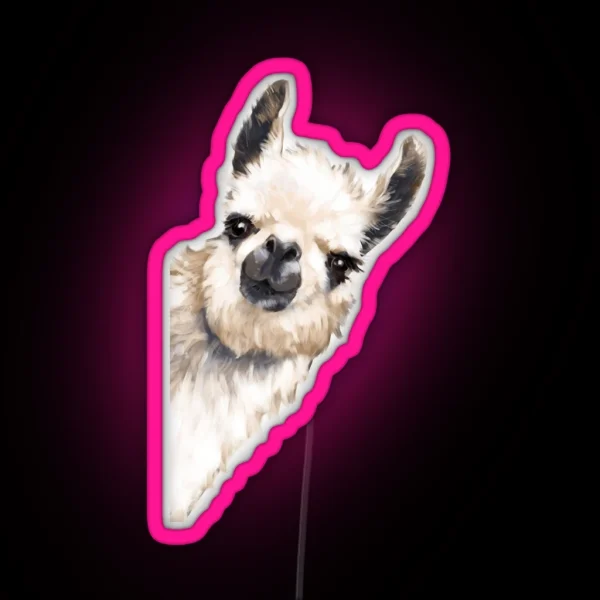 Sneaky Llama RGB Neon Sign
