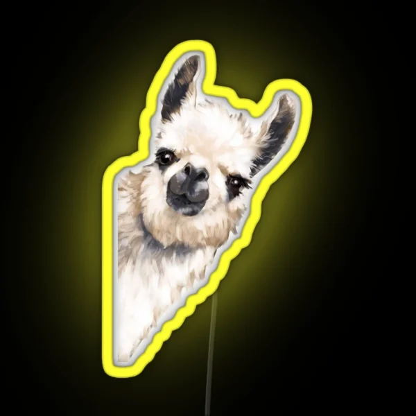 Sneaky Llama RGB Neon Sign
