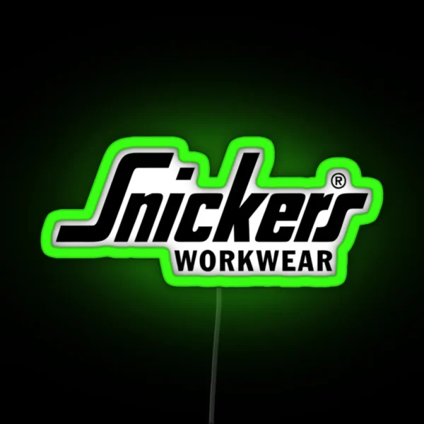 Snickers Workwear Logo RGB Neon Sign