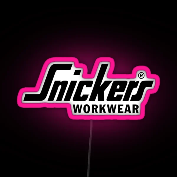 Snickers Workwear Logo RGB Neon Sign