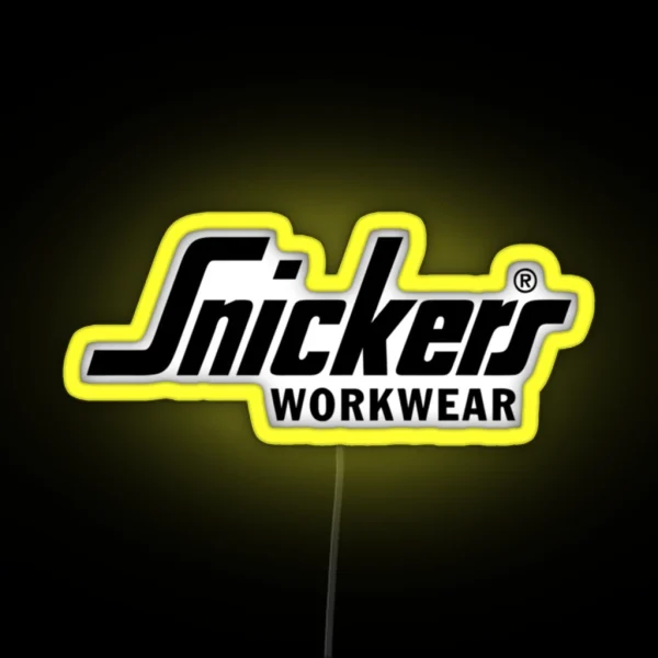 Snickers Workwear Logo RGB Neon Sign