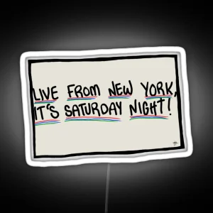 SNL Cue Card RGB Neon Sign