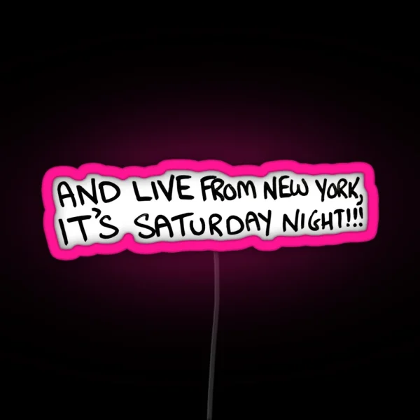 SNL Cue Card RGB Neon Sign